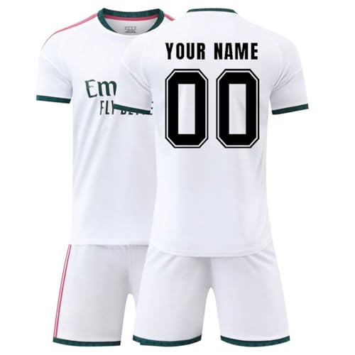 Image of R. M. Football Kits for Boys Personalised Football Kit with Name Number Custom Jersey Shirts & Shorts Set for Men Football Gifts for Kids Adult #25