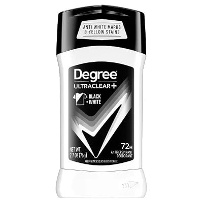 Antiperspirant Deodorant for Men 4-Pack Bundle (UltraClear & UltraClear+), 72H Sweat & Odor Protection, Anti White Marks & Yellow Stains, 2.7 oz Each