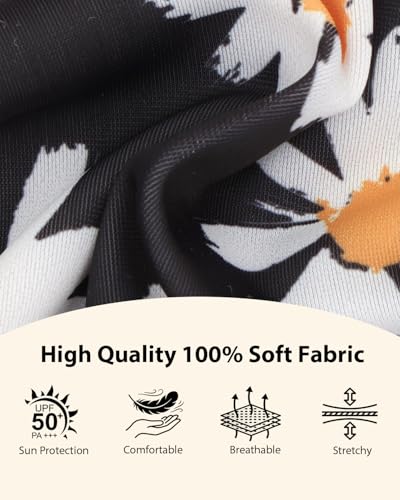 Image of CuteBone Retro Black Daisy Pet Dress with Peter Pan Collar - Bold Floral Pattern - Sleeveless Ruffled Skirt with Bow for Small Dogs, Cats - Stylish Daily & Party Wear