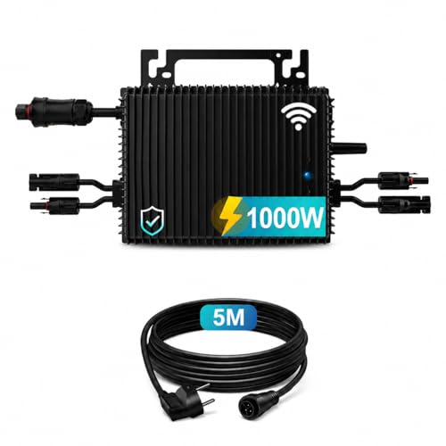 Mikro Wechselrichter 1000W mit 2 MPPT, WLAN, IP67, Balkonkraftwerk