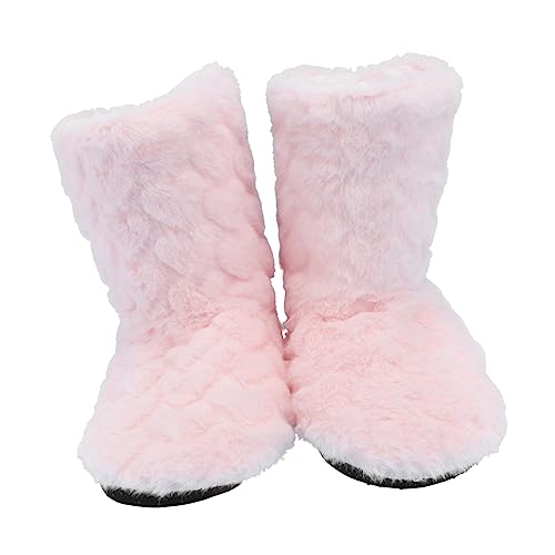 HEMOTON Botas de Interior Invierno para Suelo Antideslizantes Acolchadas y Cálidas Adultos Color