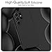 Taneny Silicone Case for Samsung Galaxy S25 Ultra, Durable and Stylish Drop Tested Soft Silicone Gel Rubber Slim Fit Shockproof Protection Phone Cover for Samsung Galaxy S25 Ultra (Black)