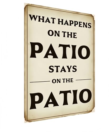 Carastora Funny Patio Metal Sign, Vintag…