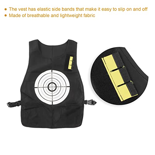 Water Activated Target Vest, Double Sided Quick Drying Water Activated Target Vest Cloth Scoring Game Water Fight Vest for Adult Kids Average Size