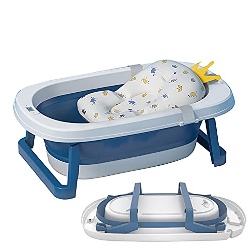 Sinbide Bañera Plegable para Bebé Recién Nacido con Soporte del Asiento Bañera de Niños...