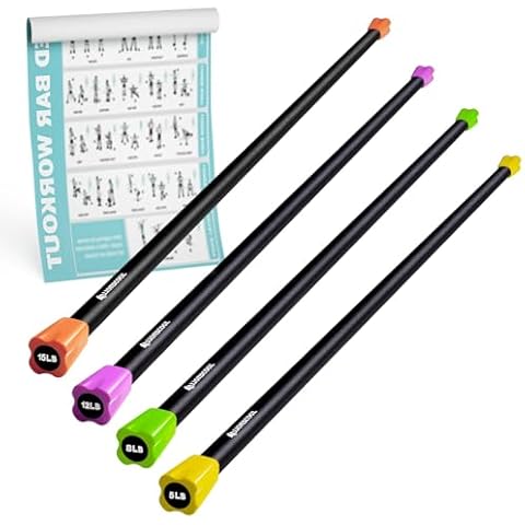 LIONSCOOL Foam Padded Strength Training Weight Bar Set Cover