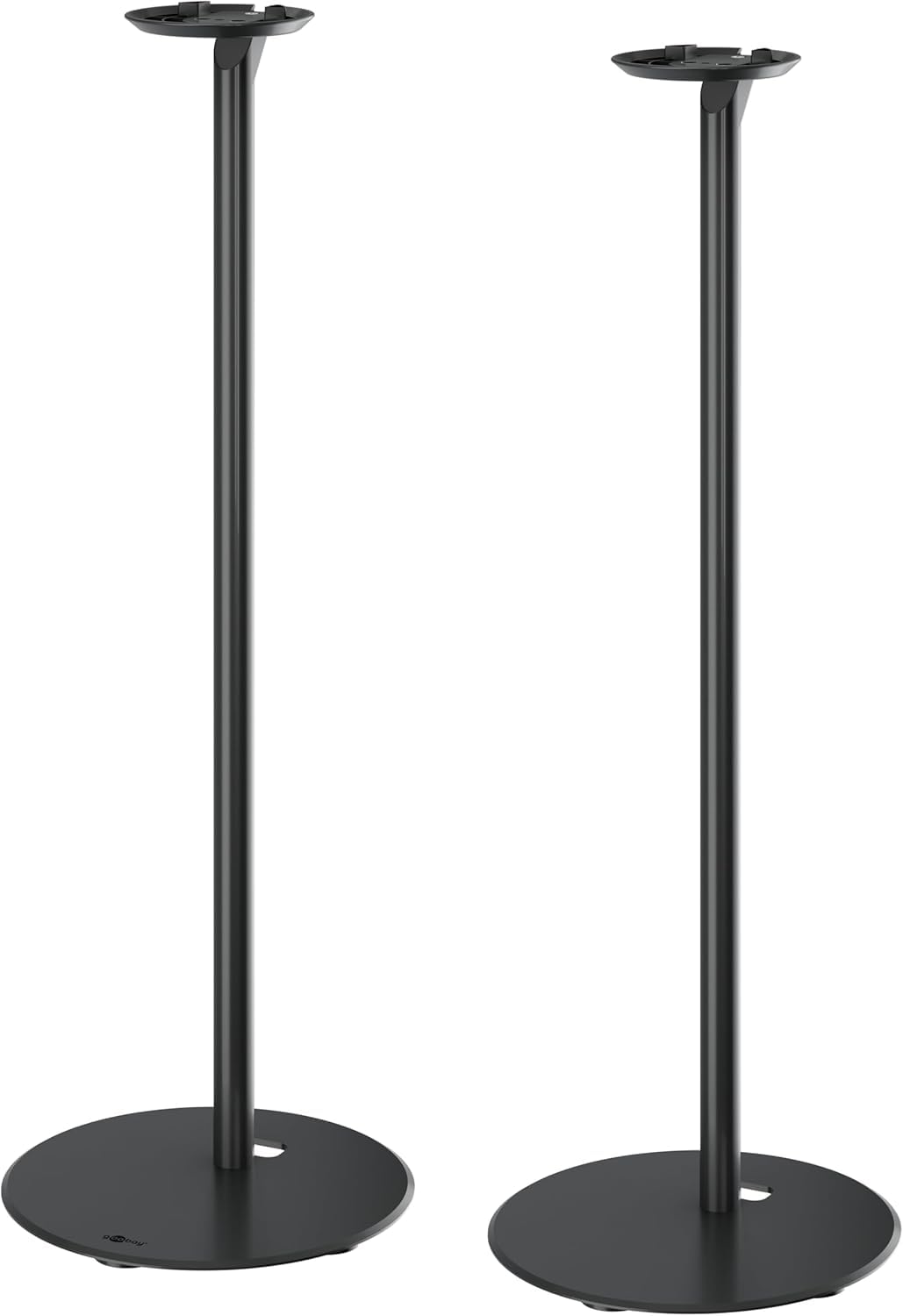 goobay Lautsprecherständer für Sonos Era 100 / Lautsprecherhalterung 3k Tragkraft/Boxenständer mit Kabelmanagement / 71cm hoch/schwarz / 71026
