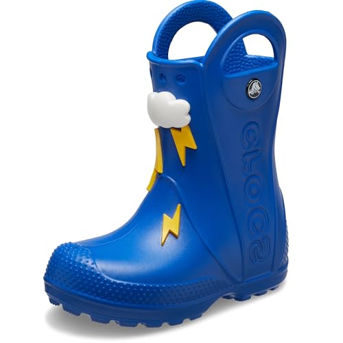 Image of Crocs Kids' Handle It Rain Boots | Waterproof Slip On Shoes | Kids' Rain Boots