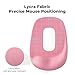 EooCoo Pink Ergonomic Mouse Pad with Gel Wrist Support, Office Decor for Women, Middle Concave Design for Relieve Wrist Pain, Lycra Surface Smooth Control, Non Slip PU Base, Portable Mousepad
