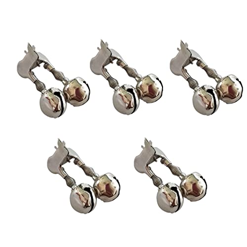 YIUIRUOI 5 Pieces of Iron Clamp Rivet Bells, Fishing Alarm, Sea Fishing Night...