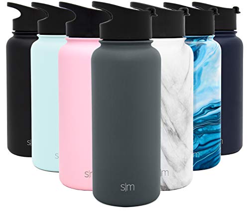 Simple Modern 32 Ounce Summit Water Bottle - Stainless Steel Tumbler Metal Flask