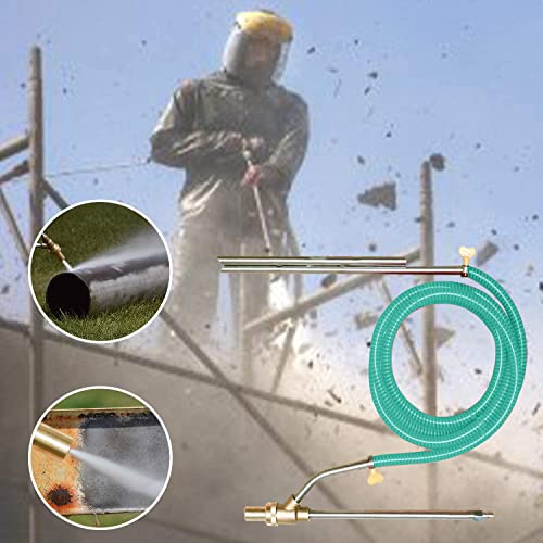 Selkie Pressure Washer Sandblasting Kits - Wet Abrasive Sandblaster Attachment, With Replacement Nozzle Tips,Protect Glasses, 1/4 Inch Quick Disconnect, 5000 Psi #TOP4