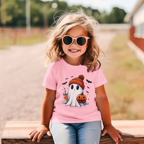 Halloween Shirts for Toddler Baby Girls Boys Pumpkin T-Shirts Ghost Tees Short Sleeve Tops Spooky Season Clothes2