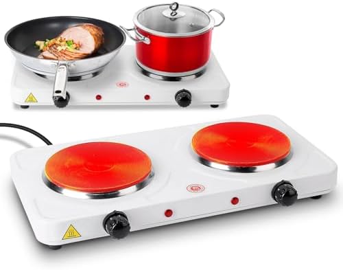 TeqHome Hot Plate, 2000W Portable... TeqHome Hot Plate, 2000W Portable...