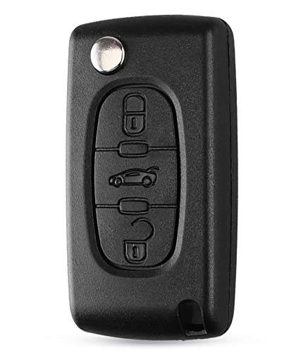 HooRLZ Key Fob Cover Replacement Compatible with Peugeot Partner 107 207 307 407 208 308