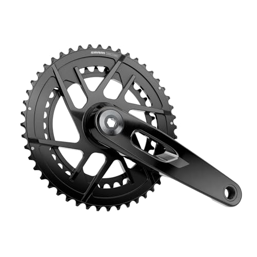 SRAM Rival Kurbelgarnitur - 160 mm, 12-Fach, 46/33t, direkte Montage mit 8 Bolzen, Doppelspindel, schwarz, E1