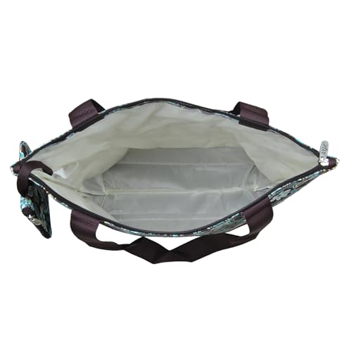 Image of NGIL Medium Top Zipper Closure Canvas Tote Bag with Attached Matching Coin Purse For Moms and Nurses