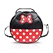 Finex Minnie Mouse Style Tasche Polka Dots Multifunktionale Reise-Mini-Handtasche, Schwarz/Rot (runde Tasche), Large