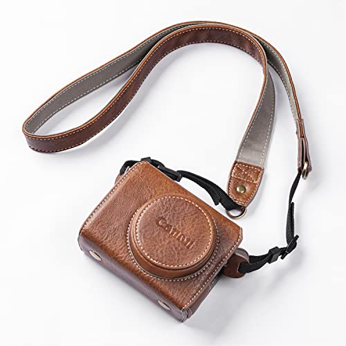 Funda de cuero PU para cámara Canon PowerShot G7 X miniatura 2
