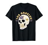 NBA Los Angeles Lakers Halloween Floral Skull T-Shirt