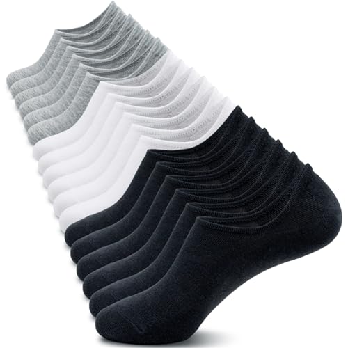 No Show Socks Womens 9 Pairs Invisible Liner Ankle Socks Non Slip Low Cut Socks for Flats Sneakers