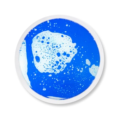 Baldosas Sensoriales Redondas para Niños y Pequeños - Alfombra de Actividad Sensorial Líquida Colorida para Juegos Activos y Decoración(Single Blue)