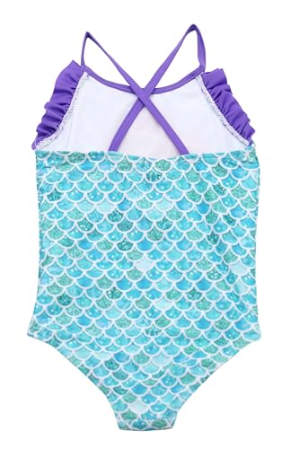 Disney Princess One Piece Swimsuit for Girls - Ariel, Cinderella, Elsa, Tiana, Belle (Infant/Toddler/Little Girls)2