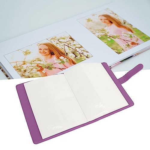 Álbum de Fotos de 256 Bolsos, álbum de Fotos Roxo de Couro PU de 3 Polegadas para Fujifilm Instax Mi