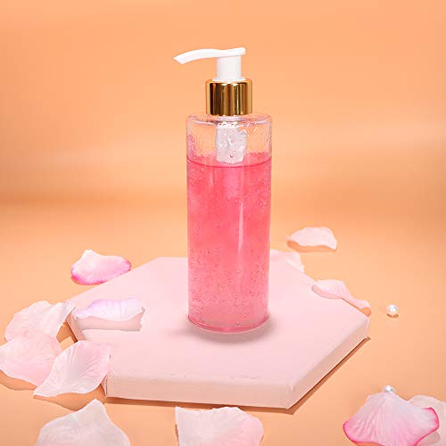 image for STARSIDE 4 Pack 250ml 8oz Empty Clear Plastic Pump Bottles.Refillable 