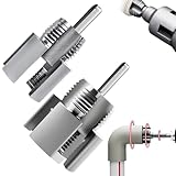 Pipe Thread Cutting Tool, 1/2'' and 3/4'' Water Pipe Internal and External Integrated Threader, Electric Drill Compatible PVC Pipe Threader Kit, PVC Threader Maker Tool for Electric Drill (1/2"+3/4")