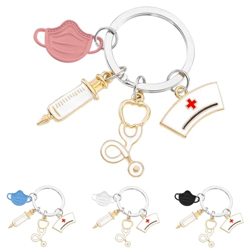 Ouzionz Portachiavi per Infermiere con il Cuore del Migliore Amico,Idee Regalo per Fidanzati e Fidanzati,Ottimo Come Regalo per Studenti di Medicina e Infermiere