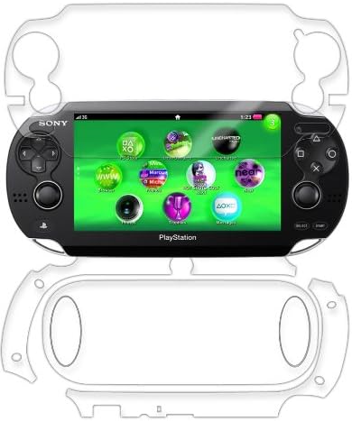 Skinomi TechSkin Protector de piel de cuerpo completo compatible con Sony Playstation PS Vita (protector de pantalla + contraportada) TechSkin