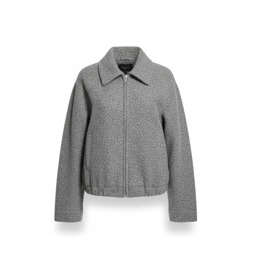 Veste d'hiver chaude pour femme Radwa avec fermeture éclair et col montant
