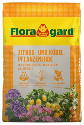 Floragard Zitrus- & Kübelpflanzenerde 10 L – lockere...
