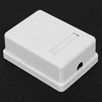 2pcs RJ45-8P8C CAT6 Surface Mount Box Desktop Information Junction Box Single Port Shielded Networks Surface Mounted