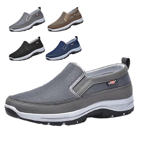 Orthopedic Shoes for Men, Zapatos Ortopédicos para Hombre,Slip On Shoes for Slip Ins Outdoor Hiking Orthopedic Shoes Breathable Walking Loafers