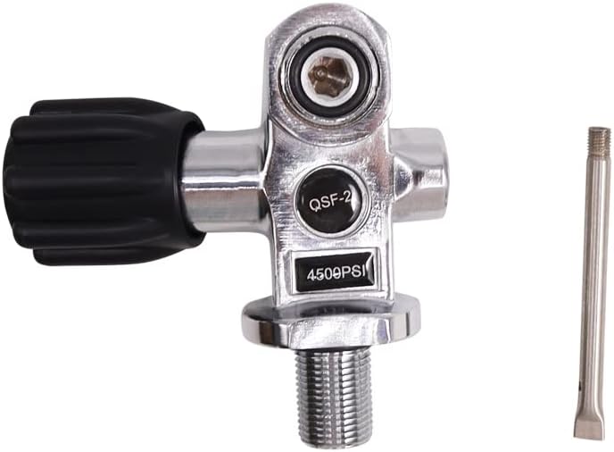 TUXING 4500Psi Scuba Diving DIN/YOKE Tank Valve for Scuba and Snorkel Diving M18*1.5