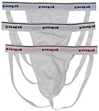 Papi Men's Premium Performance 3-Pack Jockstrap, Athletic Supporter, Breathable Male Workout...