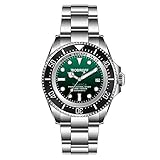 Bobroff Tabarca - Reloj de Hombre automático Diver Profesional de Buceo, 1000 m, Verde, 44MM, válvula de Helio BF002