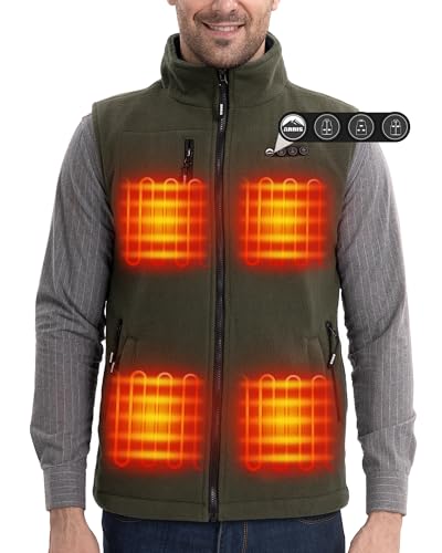 Chaleco térmico de hombre ARRIS el regalo perfecto para aficionados al camping y la pesca verde
