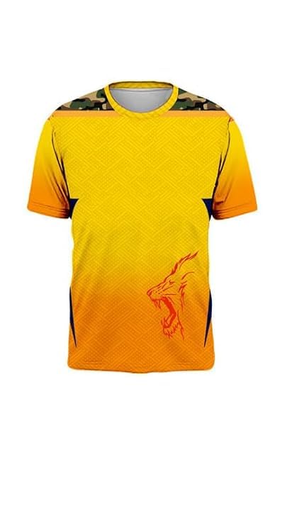 Image of Sports India IPL Cricket Team T Shirt Jersey for (Kid's, Boy's & Mens) L584