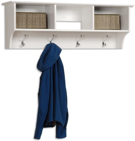 Prepac Entryway Cubbie Shelf, White