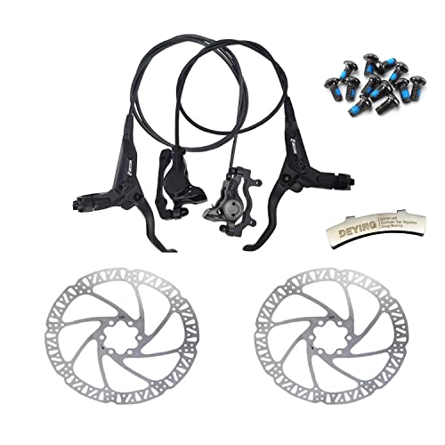 Deying Zoom Hydraulic Disc Brake Mountain Bike Set Mtb Front & Rear/W Disc Rotor 160Mm #TOP7