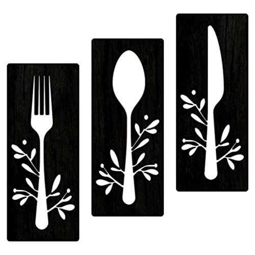 Stickers muraux en bois naturel noir Ganazono ornements de relief pour buffet et restaurant