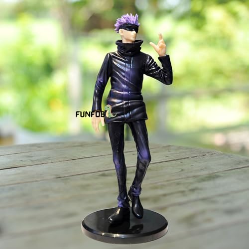 Image of FUNFOB Jujutsu Kaisen Gojo Action Figure Height -20cm Anime Figures PVC Multicolour | Gojo Eye Mask Standing