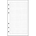 Exacompta - 14011E - Accessoire de recharge perforée pour Exacompta Exatime 14 - feuillet grille quadrillé 5x5 pour Organiseur - format 126x81 - coloris blanc -
