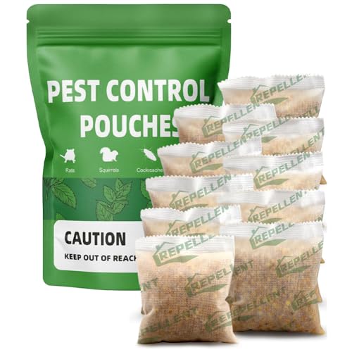 LAQDECDV Pest Control, Mice Repellent Indoor, Mouse Repellant Pouches, Rodent Repellent, Peppermint...