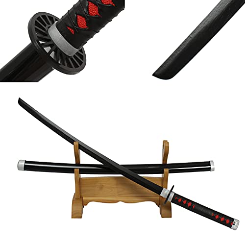 LQYJ Cosplay Demon Slayer Original Texture Anime Sword,Wooden Blade Katana Samurai Swords,Restore Animation Real Knife (Kamado Tanjirou-Type A) LQYJ Cosplay Demon Slayer Original Texture Anime Sword,Wooden Blade Katana Samurai Swords,Restore Animation Real Knife (Kamado Tanjirou-Type A)