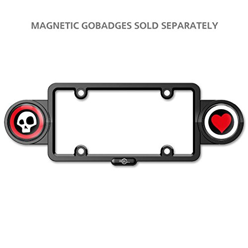 Gobadges Ms007 Magnetic License Plate Badge Holder / Easy-To-Install / Weather-Proof And Car-Wash Safe,Black #TOP2