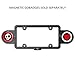 GoBadges MS007 MAGNETIC LICENSE PLATE BADGE HOLDER / Easy-to-Install / Weather-Proof and Car-wash Safe,Black